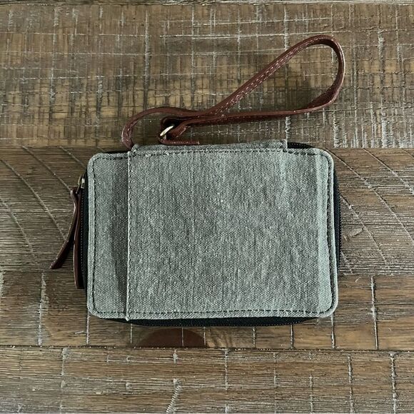 Mona B Dream wallet wristlet. Recycled canvas makes each one special and unique - Picture 2 of 7